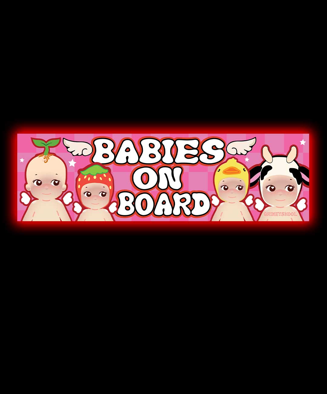 Babies on board Bumper Sticker