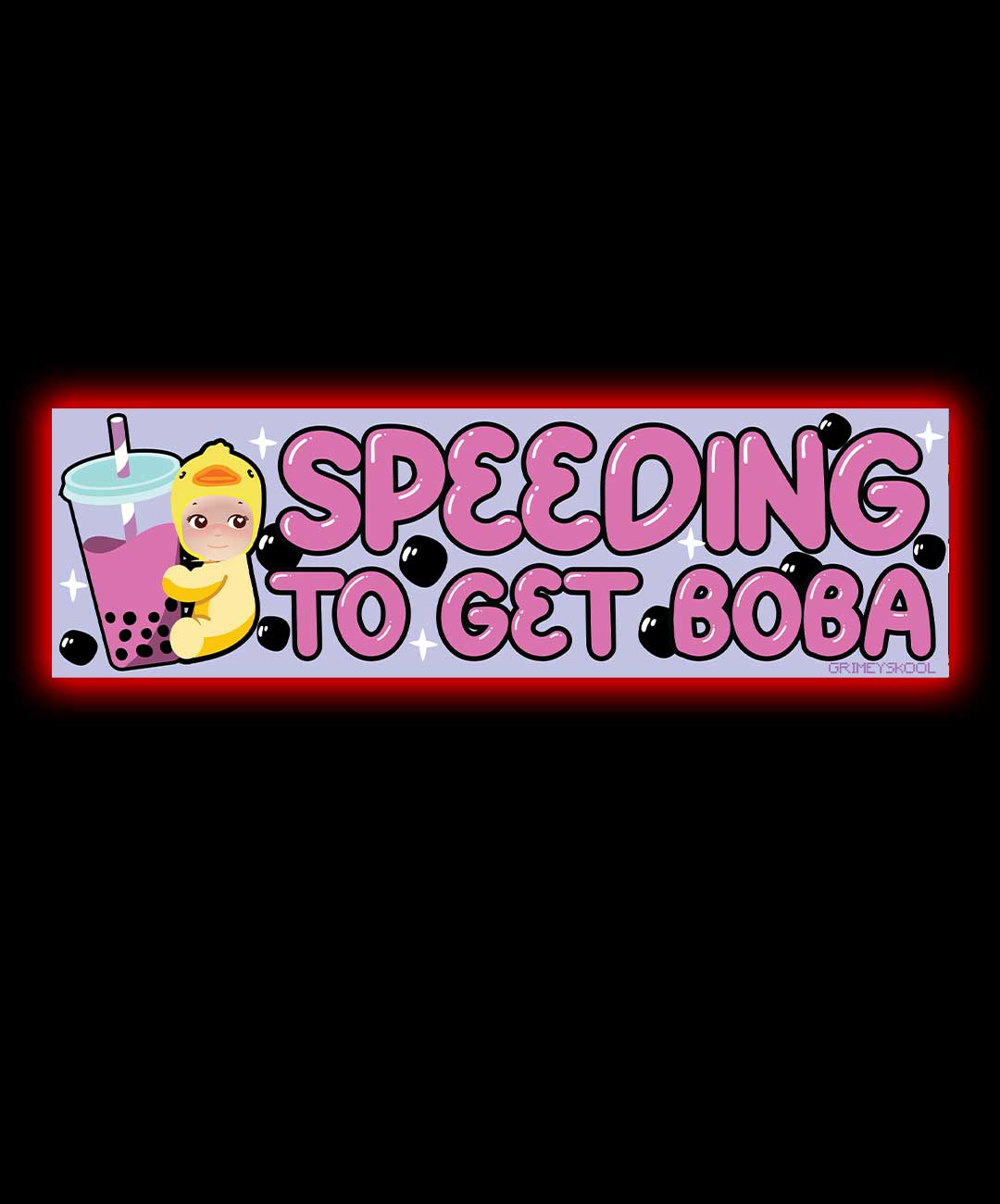 Speeding For Boba Bumper Sticker