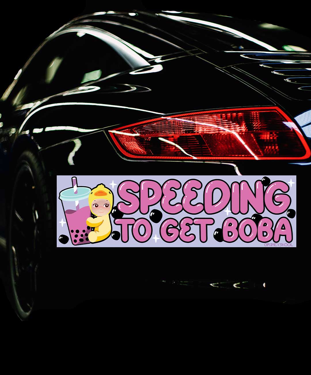 Speeding For Boba Bumper Sticker